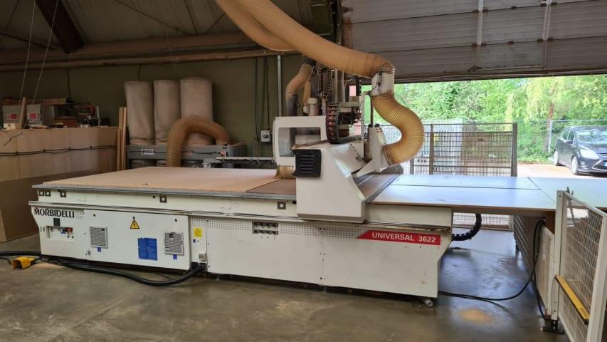 CNC Machine Center with NESTING Table MORBIDELLI Universal 3622 Nesting Cell